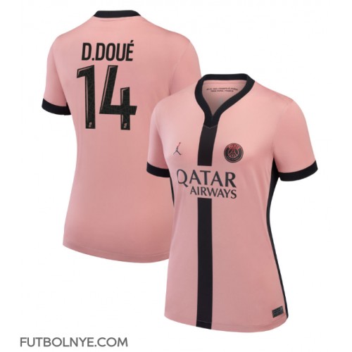 Camiseta Paris Saint-Germain Desire Doue #14 Tercera Equipación para mujer 2024-25 manga corta